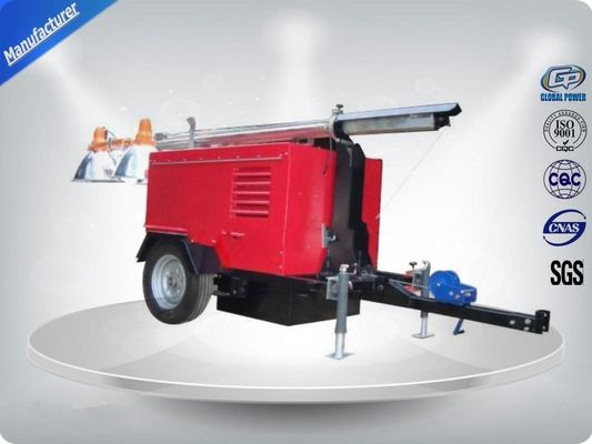 China 30Kw, 40Kw Machts Towable Mobiele Lichte Toren Geluiddicht met Metaalmast leverancier