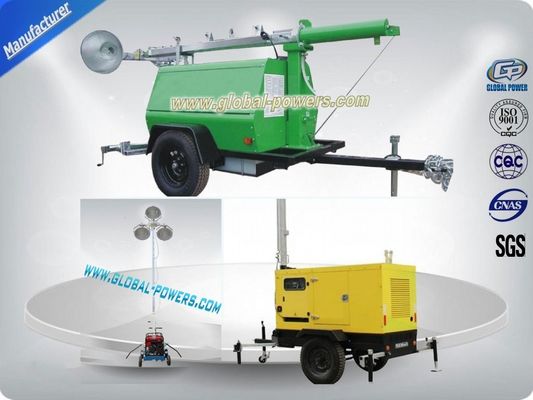 China Mobiele verlichtingstoren met luifel, Draagbare lichtmasten met 750W zonnepanelen leverancier