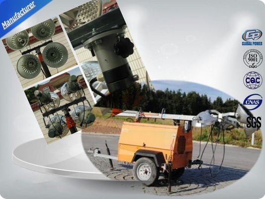 China Eéncilinder diesel aanhanger mobiele lichtmast verhuur met luchtkoeling leverancier