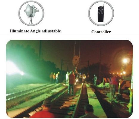 Mobiele verlichtingstoren met luifel, Draagbare lichtmasten met 750W zonnepanelen leverancier